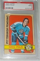 Greg Polis1972-73 Topps card #43 PSA 9 Mint
