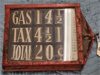 Double-Sided Price Sign in Metal Framed Case