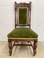 Antique Carved Wood Dining Chair