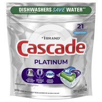 Cascade Platinum Dishwasher Pods 21ct AZ22