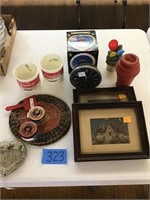 SOUP CUPS,  CLOCK,  PICTURES,  OTHER