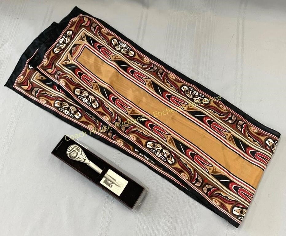 Francis Pollard Haida scarf & letter opener