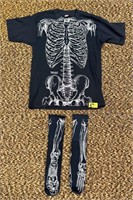 $$ 1978 Vintage Leslie Arwin Skeleton Bones Shirt