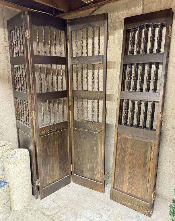 Two Wooden Vintage Dividers / Closet Doors