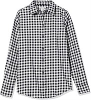 1-Women Classic Long-Sleeve Plaid Flannel XSMALL