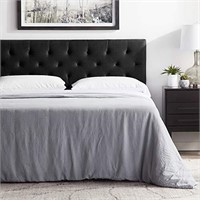 Open Box LUCID Mid-Rise Upholstered Headboard-Adju