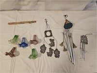Art Glass and Metal Wind Chimes