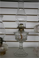 EAGLE OIL LAMP WITH SHADE 18"