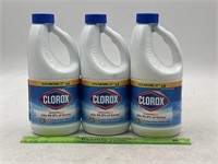 NEW Lot of 3-Clorox Disinfectant Bleach