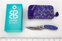 Brighten Blades Folding Knife w/ Zippered Case