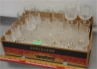 Lot of crystal glassware, see pics