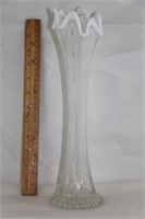 White Opalescent Vase