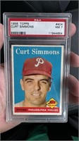 1958 Topps Curt Simmons PSA 7
