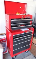 CRAFTSMAN STACKING TOOLBOX ON CASTERS W/CONTENTS