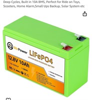 BtrPower LiFePO4 12.8V 10Ah battery