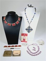 Vintage Costume Jewelry: Enamel, Egyptian & More