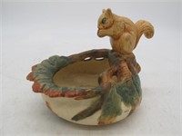 1920'S WELLER WOODCRAFT SQUIREL BOWL ALL CLEAN
