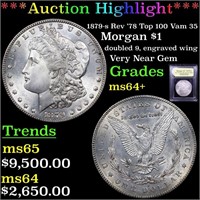 *Highlight* 1879-s Rev '78 Top 100 Vam 35 Morgan $