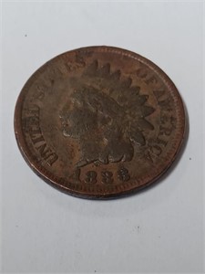 Rare 1887-1888 Indian Head Penny- Double Faced
