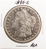 Coin 1895-S Morgan Silver Dollar Extra Fine / AU