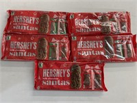 (5) Hersheys Milk Chocolate Santa’s 6 pk.