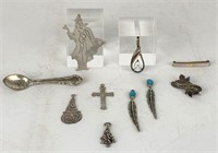Sterling Pins, Pendants & Charms