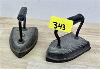 Qty 2 Vintage Sad Irons / Door stops