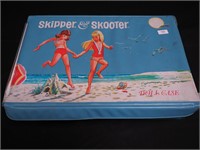1965 Skipper & Skooter doll case, blue beach