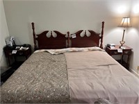 King Size Bed & Bedding(LR)