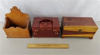 Sewing Box, Letter Holder & Jewelry Box