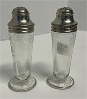 Depression Glass Salt and Pepper Shakers