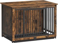 ULN-Feandrea Wooden Dog Crate Furniture, 38.6 Inch