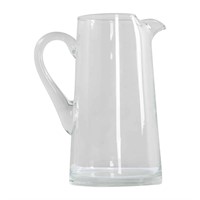 Nice Antique French Rolled Glass Pitcher
