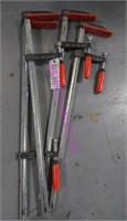 LOT, 4 GROSS STABIL 32" SPEED CLAMPS