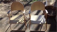 Metal chairs