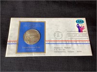 1971 First Day Cover with Sterling Silver Coin
