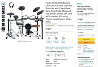 B6325  Fesley FED1200W Electric Drum Set