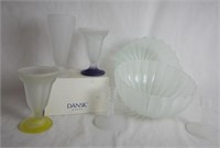 Group of Frosted Art Glass- Dansk, Rondure Bowls