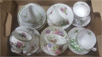 4 Royalalbert Cup & Saucers, And 3 Others