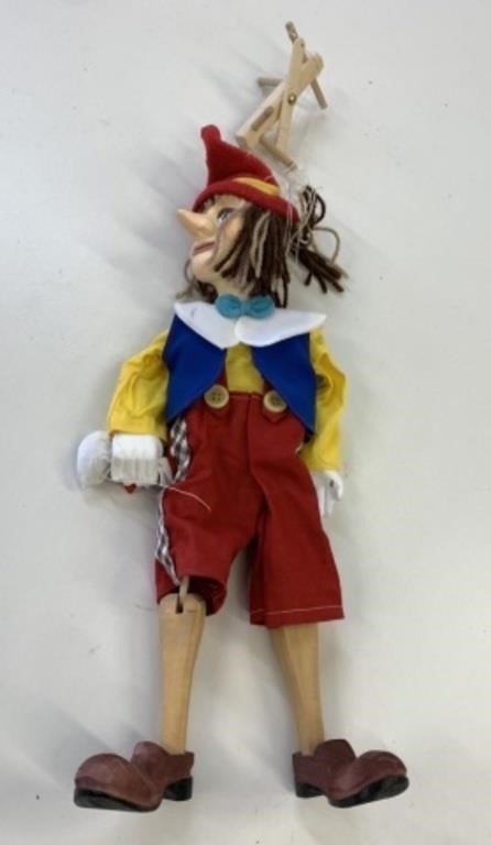 Pinocchio Marionette 16" String Is Tangled