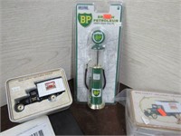 die Cast BP Gas Pump, 2) 1:43 Scale Chevy Delivery