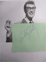 Buddy Holly Signed Autograph Book Page