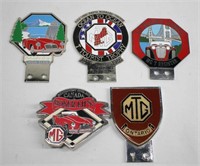 5pc MG Car Badges 4"