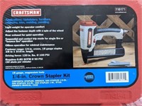 (BC) NIB Craftsman 1/4" crown stapler kit, 18