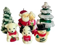 Gurley-Style Christmas Figural Candles