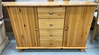 Pine Cupboard (47.25"W x 13.25"D x 32"H)