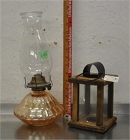 Vintage oil lantern, candle lantern