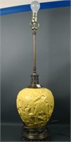 Stangl Pottery Chinese Yellow Lovebird Lamp