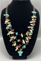 5 strand Stone Navajo Fetish necklace