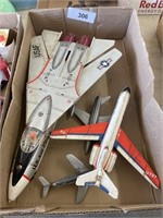 BOX OF AIRPLANE TOYS